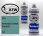 Preview: Kia, Emerald Green Metallic, 2G: 400ml Sprühdose + 400ml Klarlack - Set, von ATW Autoteile West.